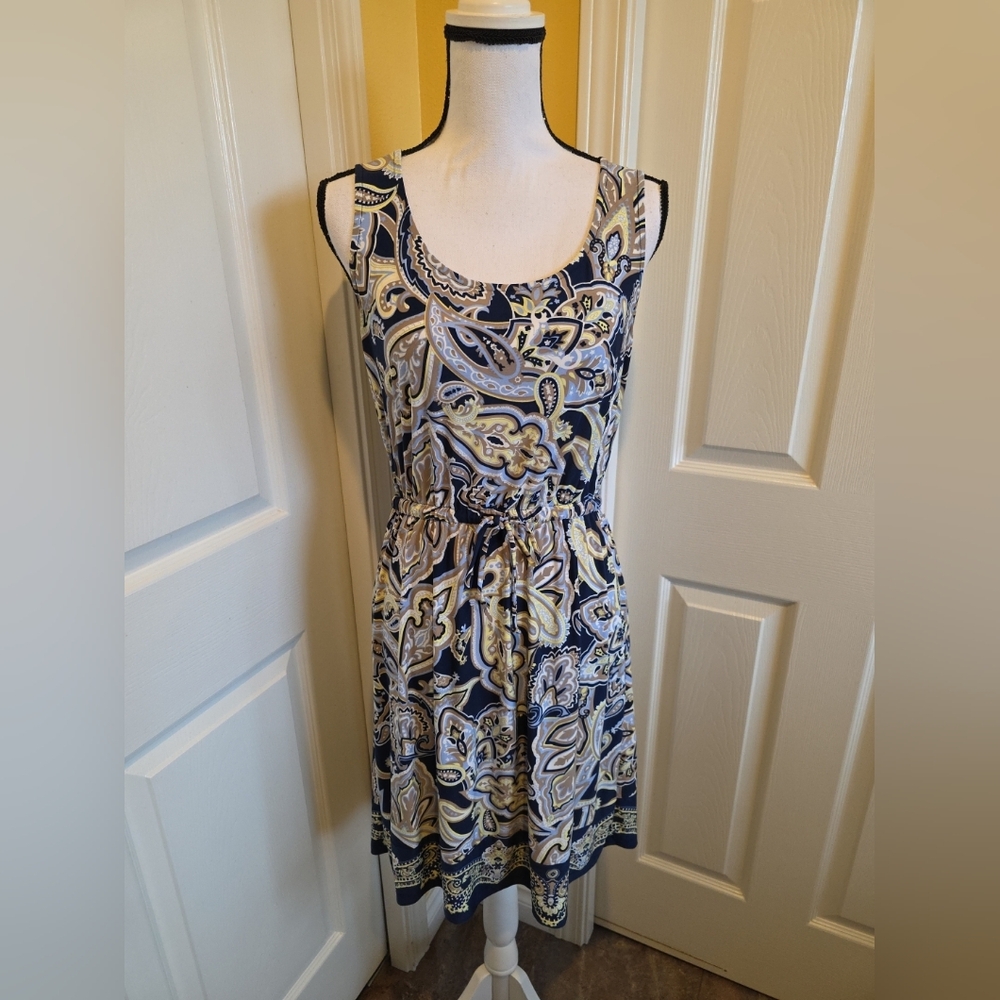 INC PAISLEY DRESS, SIZE M